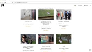 Desktopverion av portfolio-webbsida | Konstgrupp finnfemfel, Finland - Tyskland